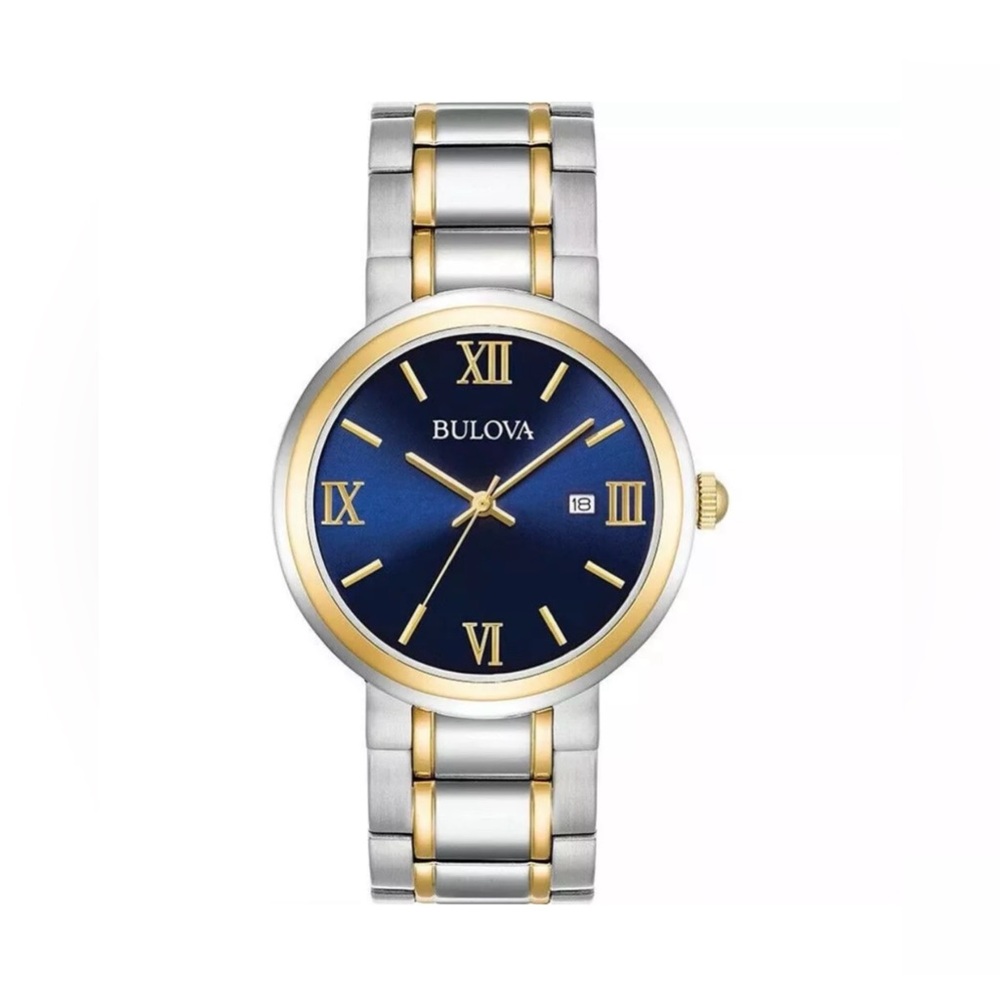 Bulova Classic Blue/Yellow gold toned steel Ø40 mm 98B283‎